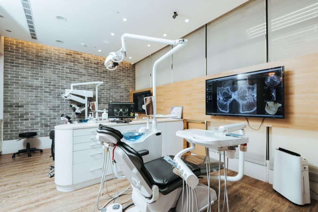 State-of-the-art dental clinic interior with advanced equipment
